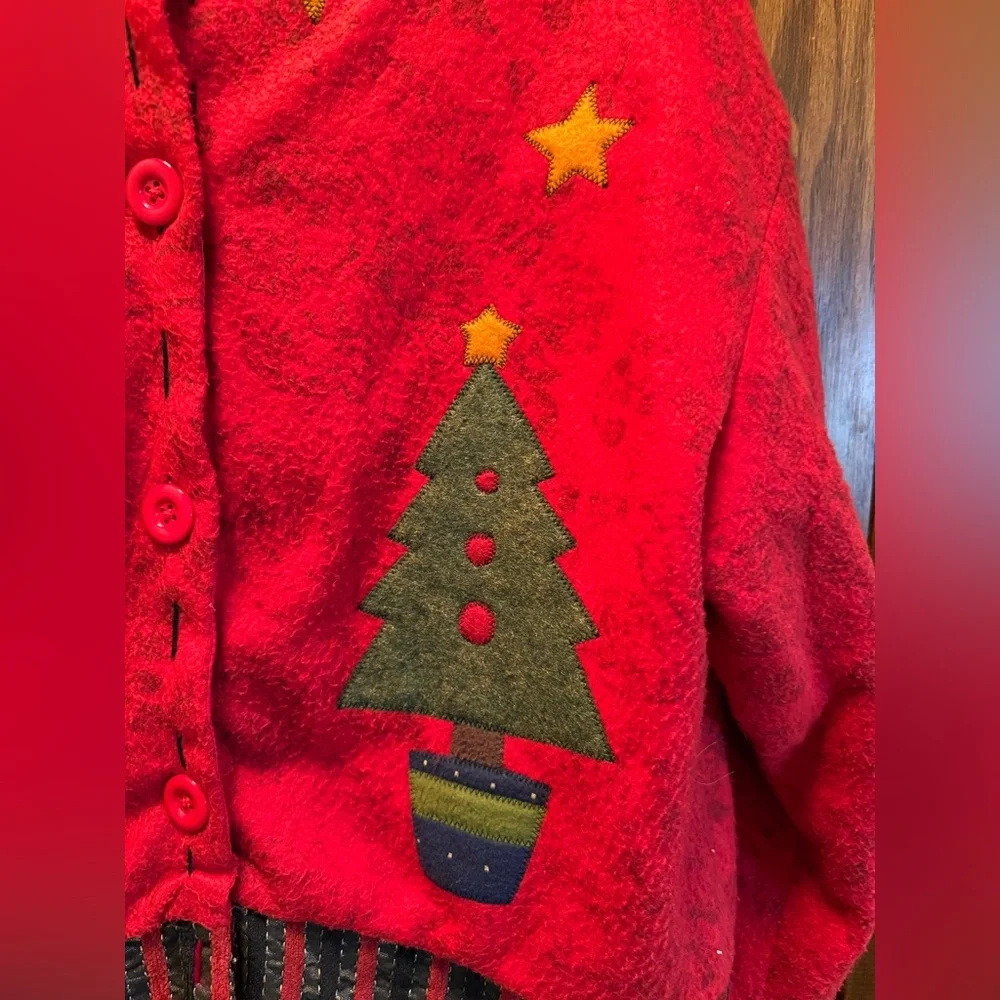 Vintage Red Chirstmas Women's Sweater